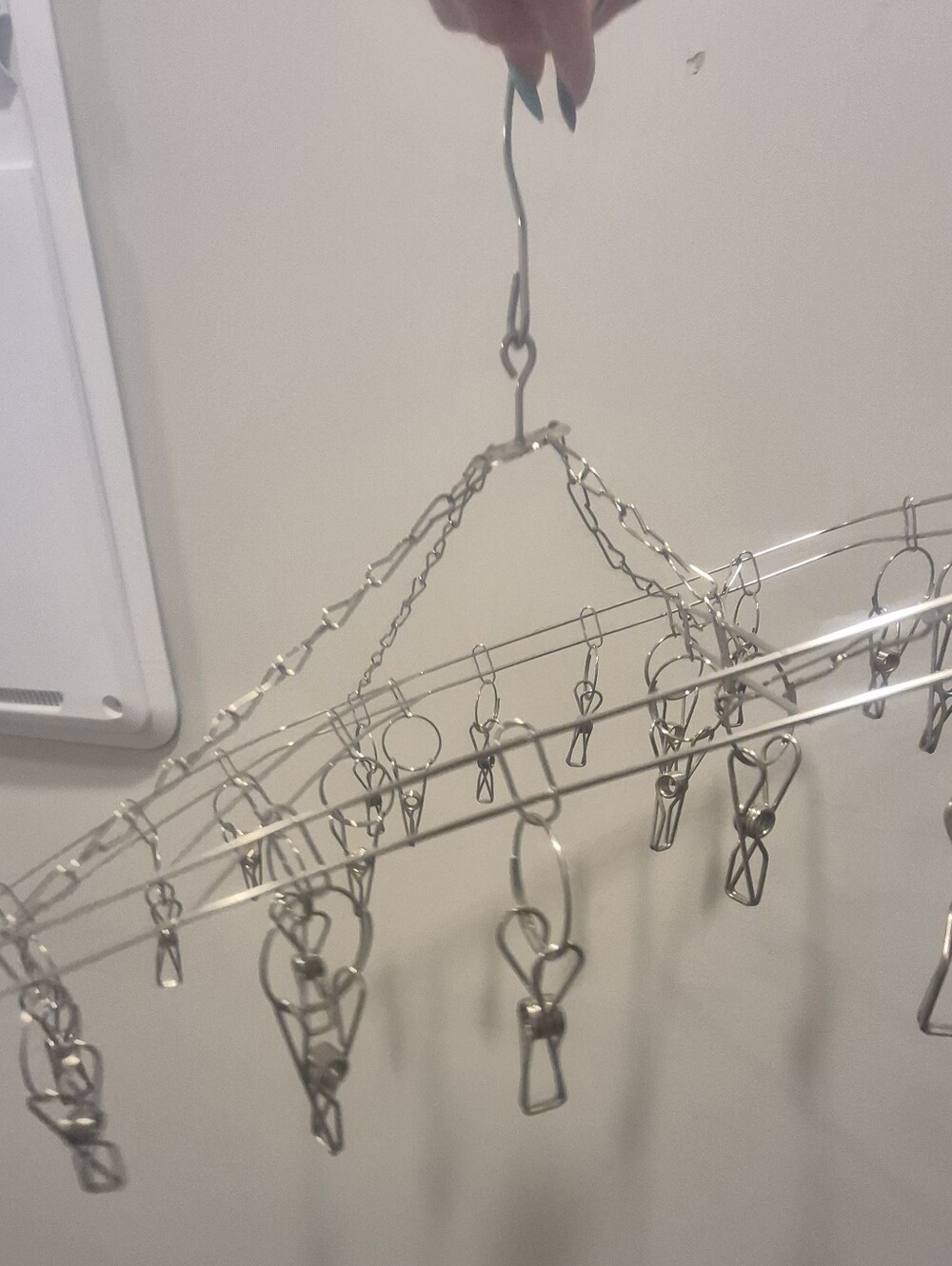 Stainless Steel Square Drying Rack/socks Etc. Laundry Drying Rack Clips - Picture 4 of 5